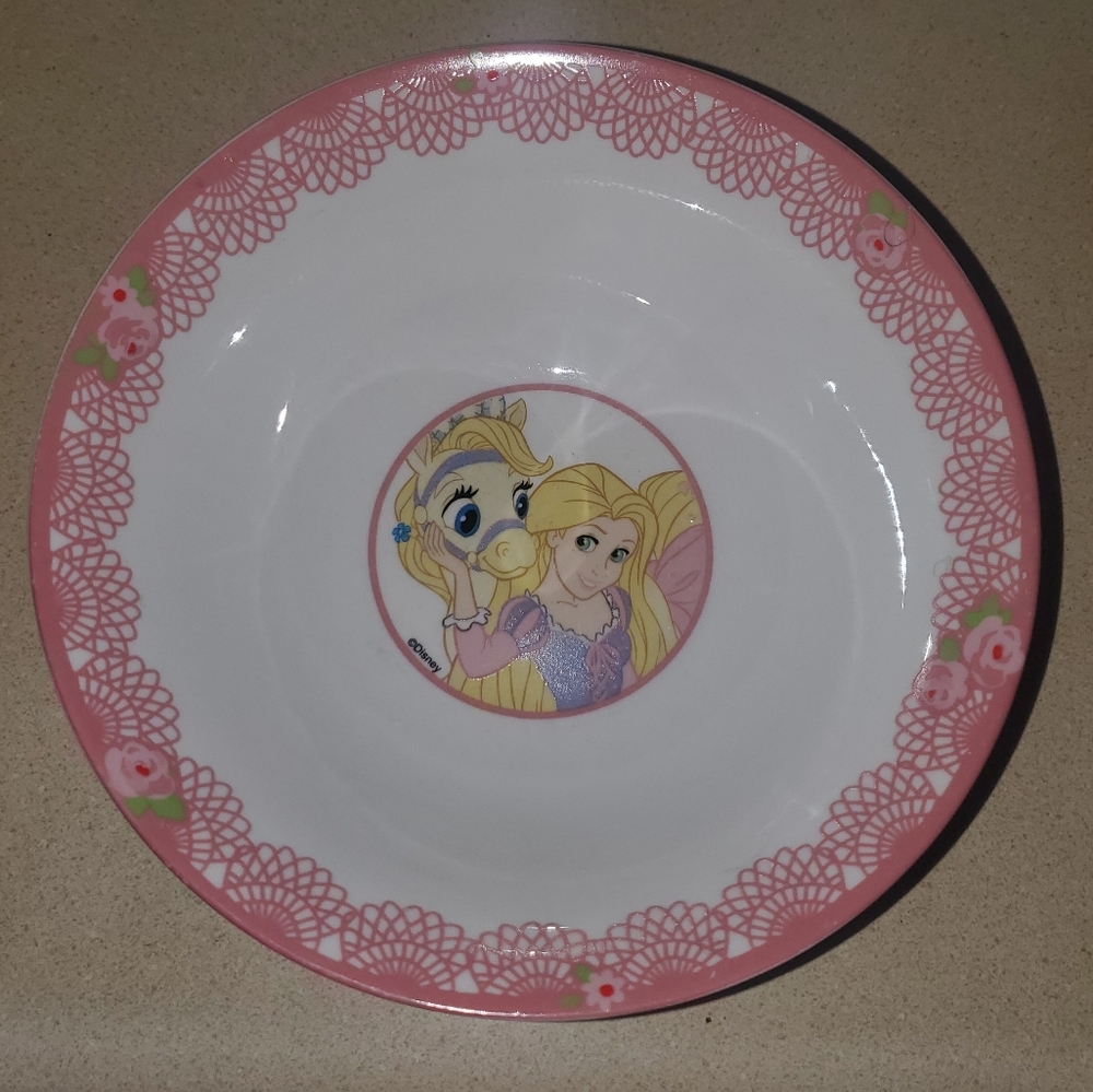 5 for $25 | Disney Tangled Rapunzel and Palace Pet Blondie Ceramic Bowl